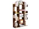 VASAGLE Regal mit 13 Ablagen 86 x 25 x 140 cm, Braun