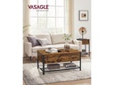 VASAGLE Couchtisch mit klappbarer Platte 100 x 55 x 47 cm