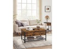 VASAGLE Couchtisch mit klappbarer Platte 100 x 55 x 47 cm