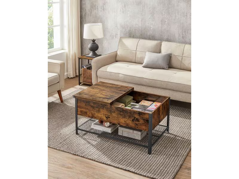 VASAGLE Couchtisch mit klappbarer Platte 100 x 55 x 47 cm
