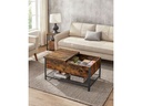 VASAGLE Couchtisch mit klappbarer Platte 100 x 55 x 47 cm