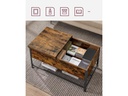 VASAGLE Couchtisch mit klappbarer Platte 100 x 55 x 47 cm