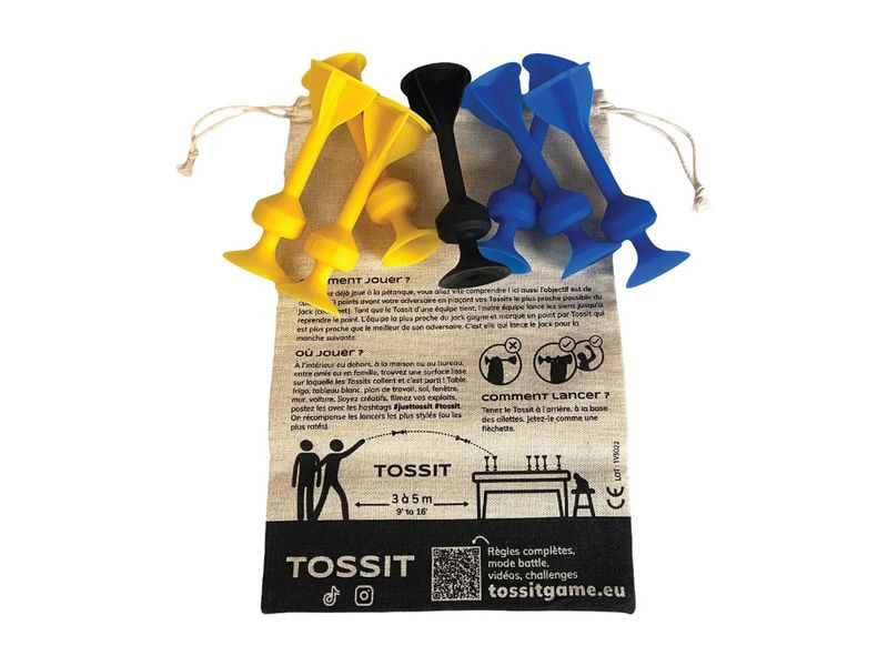 Tossit Saugnapf-Darts Blau / Gelb