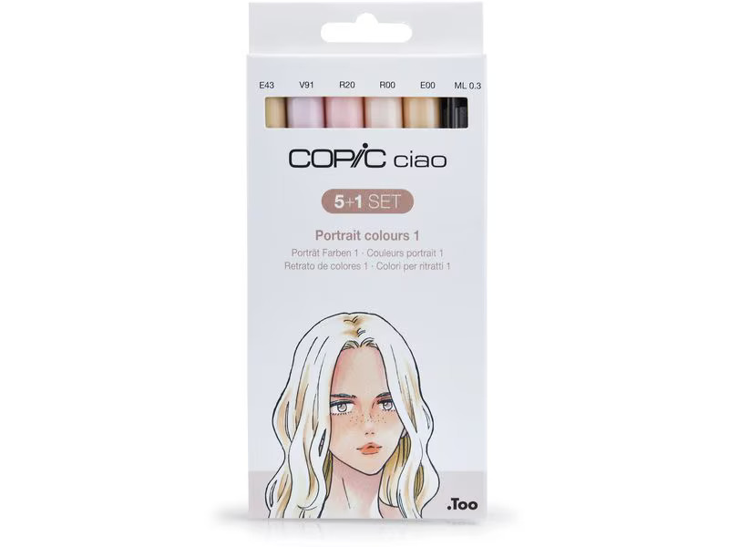 Copic Grafikmarker Ciao 5+1 Set Portrait colours 1