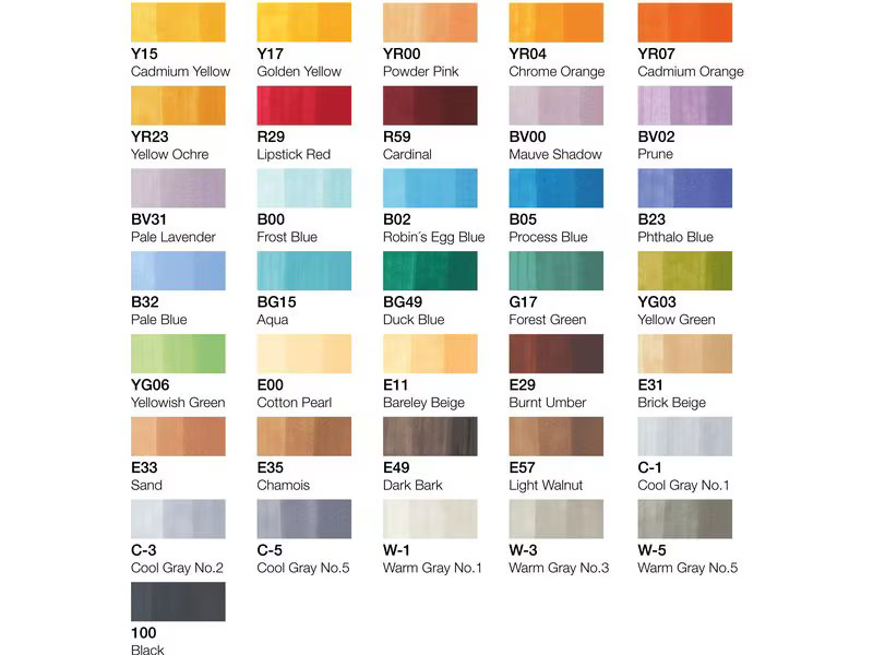 Copic Grafikmarker Ciao 36er Manga-Set