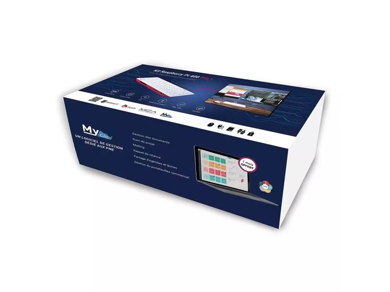 HutoPi Starter Kit Raspberry Pi 400 Pro+ DE 4 GB, 256 GB SD