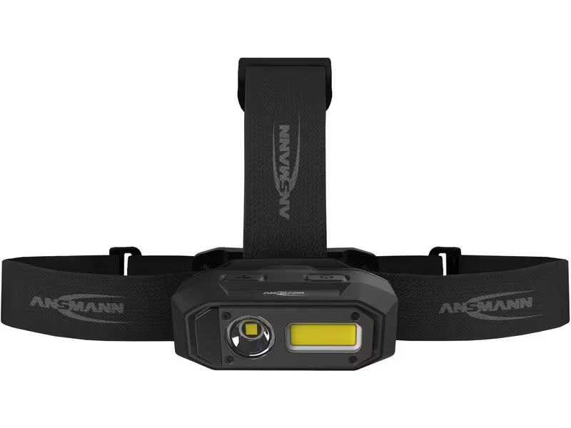 Ansmann Stirnlampe HD800RS, 800 lm, Schwarz