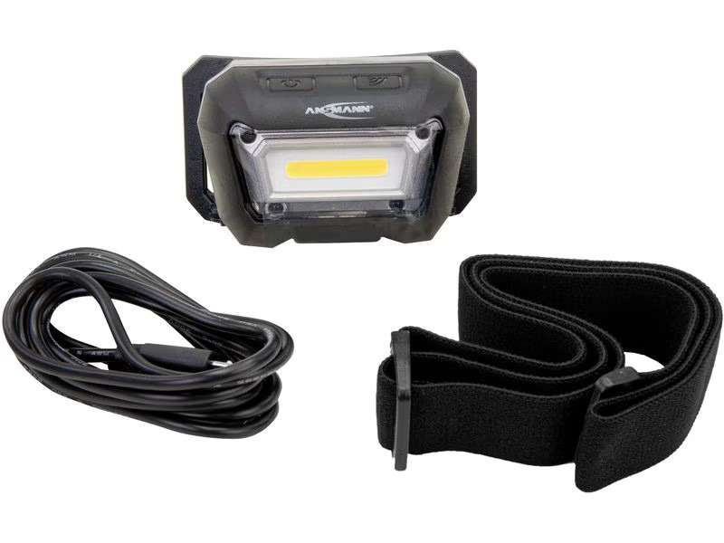 Ansmann Stirnlampe HD280RS 280 lm, Schwarz