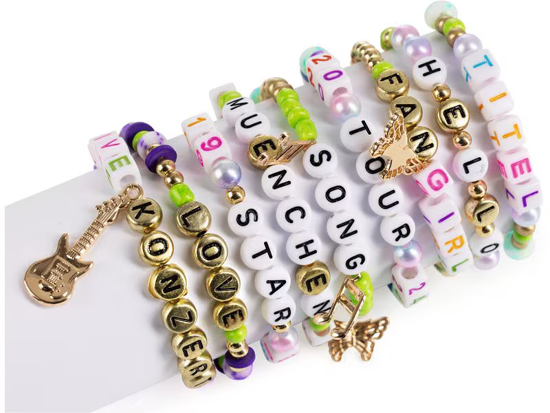 MAXXmee Bastelset für Armbänder 2400 Teile
