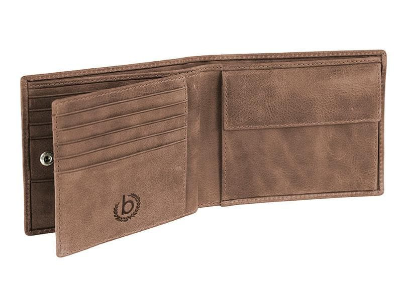 Bugatti Portemonnaie Volo Scheintasche mit Klappe medium Braun