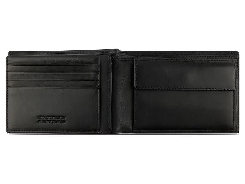 Bugatti Portemonnaie Super Slim Schwarz