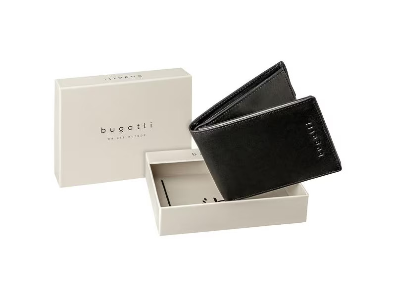 Bugatti Portemonnaie Romano Schwarz