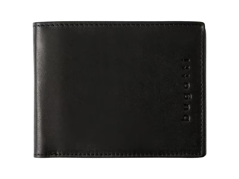 Bugatti Portemonnaie Romano RFID Scheintasche Schwarz