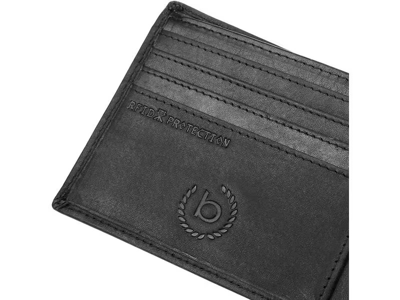 Bugatti Portemonnaie Romano RFID Scheintasche Schwarz