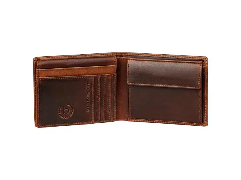 Bugatti Portemonnaie Romano Dunkelbraun