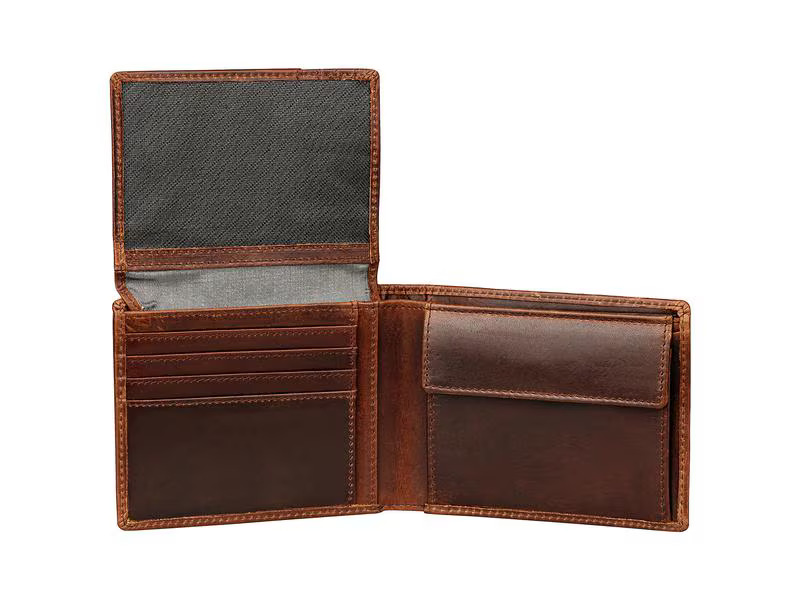 Bugatti Portemonnaie Romano Dunkelbraun