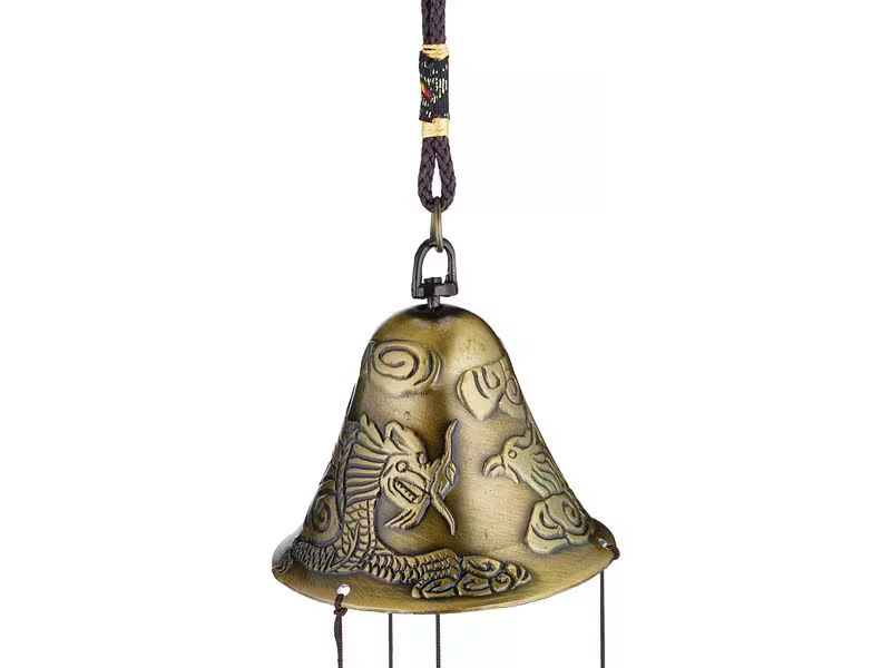 relaxdays Windspiel Feng Shui Glocken 56 cm