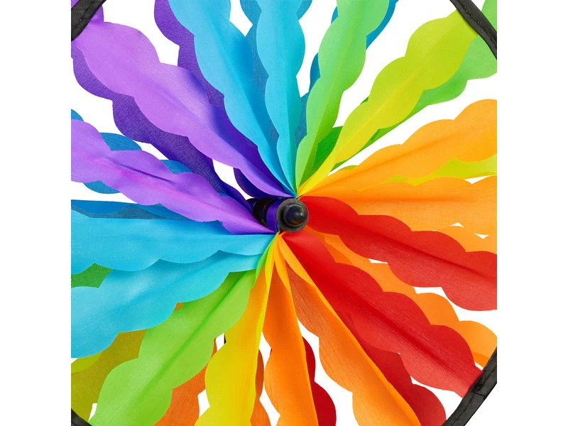 relaxdays Windrad Regenbogen 2er Set 86 cm