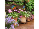 relaxdays Windrad Regenbogen 2er Set 86 cm