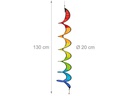 relaxdays Windrad Regenbogen 2er Set 130 cm