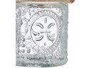 relaxdays Windlicht Summer Vintage 7 cm, Glas, 12 Stück