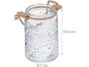 relaxdays Windlicht Summer Vintage 10.5 cm, Glas