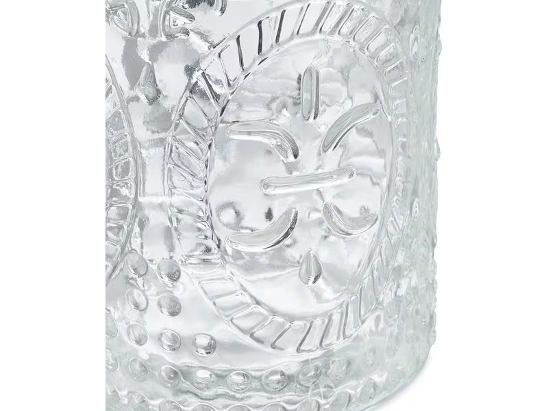 relaxdays Windlicht Summer Vintage 10.5 cm, Glas