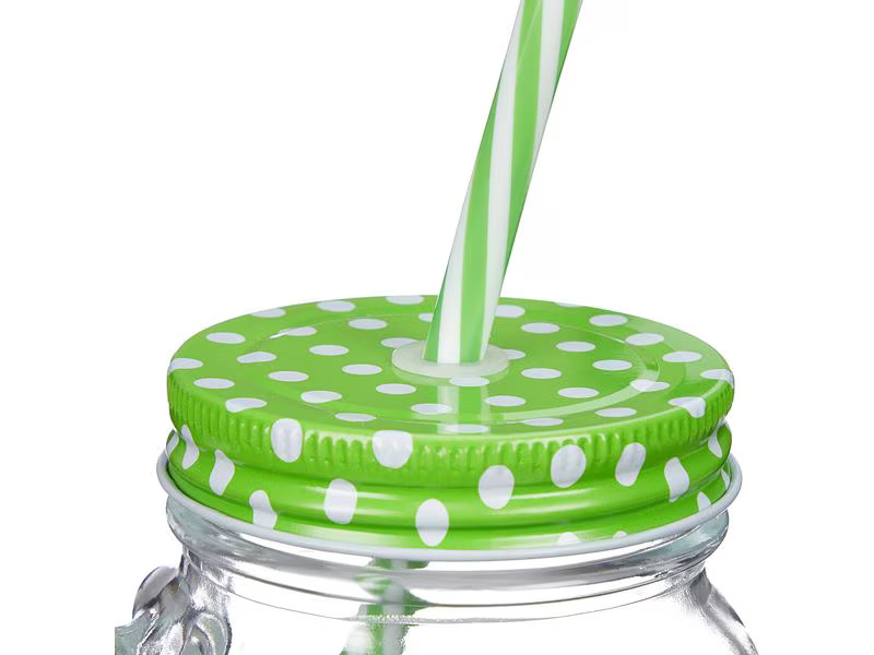 relaxdays Trinkglas Summer 500 ml, 12 Stück, Mehrfarbig