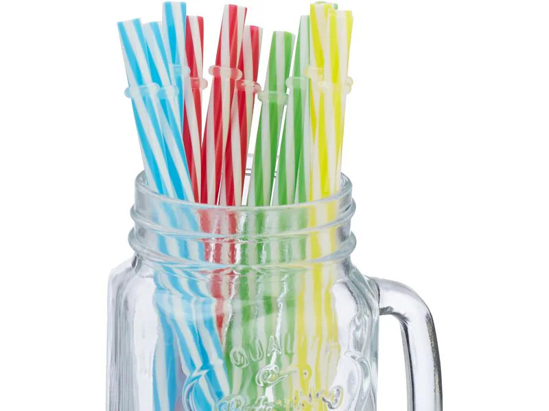 relaxdays Trinkglas Summer 500 ml, 12 Stück, Mehrfarbig