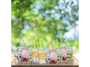 relaxdays Trinkglas Summer 500 ml, 12 Stück, Mehrfarbig