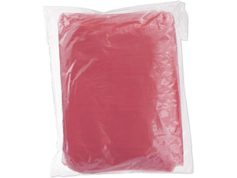relaxdays Regenponcho 20 Stück, Rot