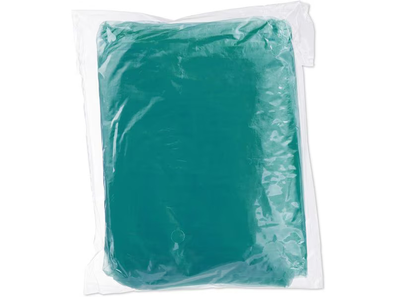 relaxdays Regenponcho 20 Stück, Grün