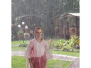 relaxdays Regenponcho 20 Stück, Gelb