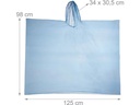 relaxdays Regenponcho 20 Stück, Blau