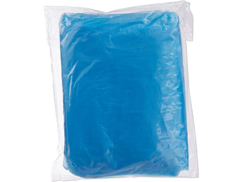 relaxdays Regenponcho 20 Stück, Blau