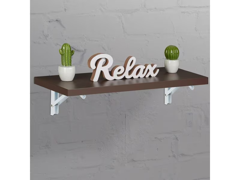 relaxdays Regalträger 4er Set 11 x 20 cm, Weiss