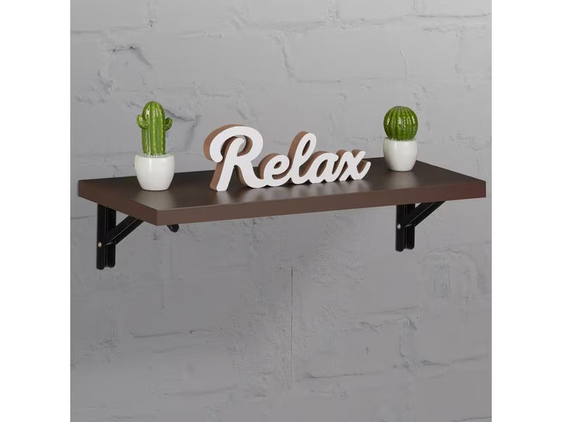 relaxdays Regalträger 4er Set 11 x 20 cm, Schwarz