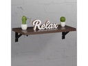 relaxdays Regalträger 4er Set 11 x 20 cm, Schwarz