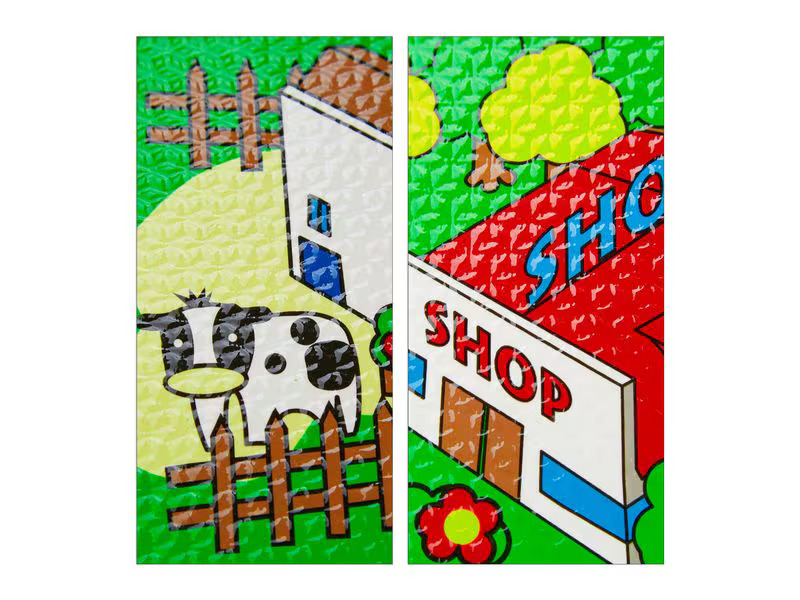 relaxdays Puzzlematte Strasse für Kinder
