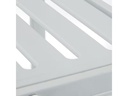 relaxdays Pflanzenständer mit Rollen 60.5 cm, Weiss