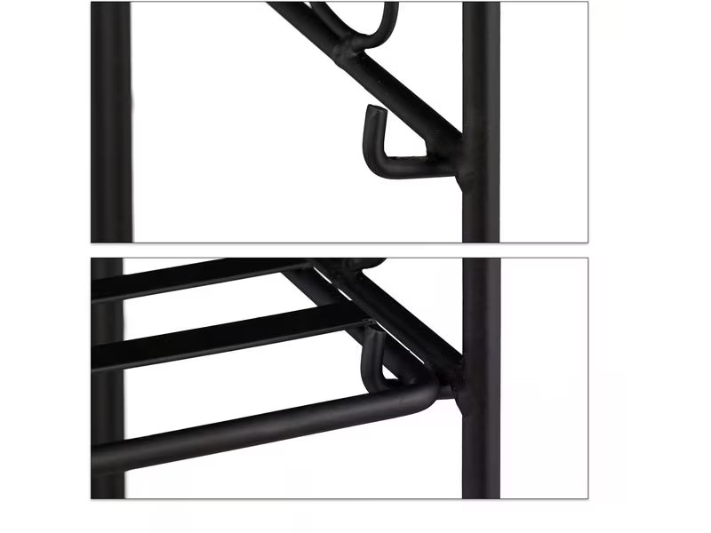 relaxdays Pflanzenständer Antik klappbar 100 cm, Schwarz