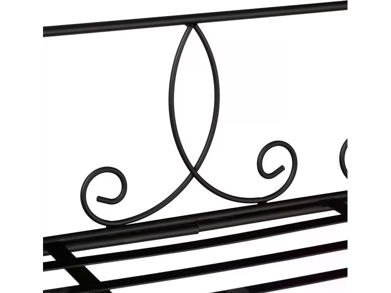 relaxdays Pflanzenständer Antik klappbar 100 cm, Schwarz