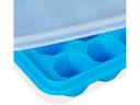 relaxdays Eiswürfelform Diamant 3 Stück, Blau/Transparent