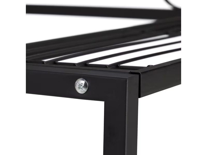 relaxdays Blumentreppe 69 cm, Schwarz