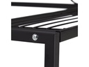relaxdays Blumentreppe 69 cm, Schwarz
