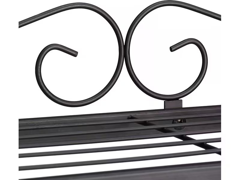 relaxdays Blumentreppe 69 cm, Schwarz