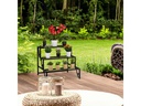 relaxdays Blumentreppe 69 cm, Schwarz