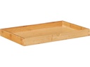 relaxdays Beistelltisch mit Schubfach 55 cm x 68 cm, Hellbraun
