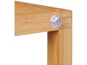 relaxdays Beistelltisch mit Schubfach 55 cm x 68 cm, Hellbraun