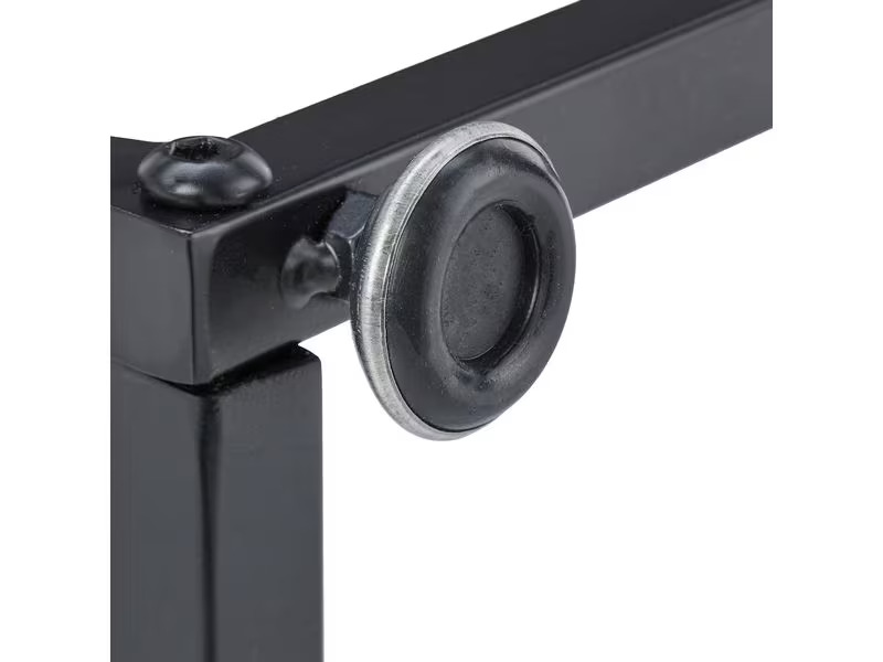 relaxdays Beistelltisch Industrial 47.5 cm x 58.5 cm, Braun/Schwarz